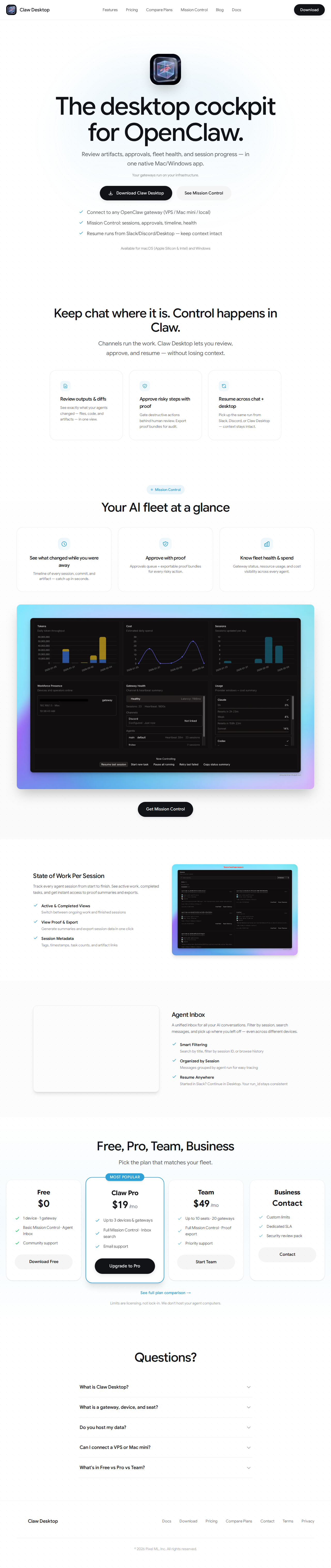 Claw Desktop — Orchestration tool for openclaw.ai