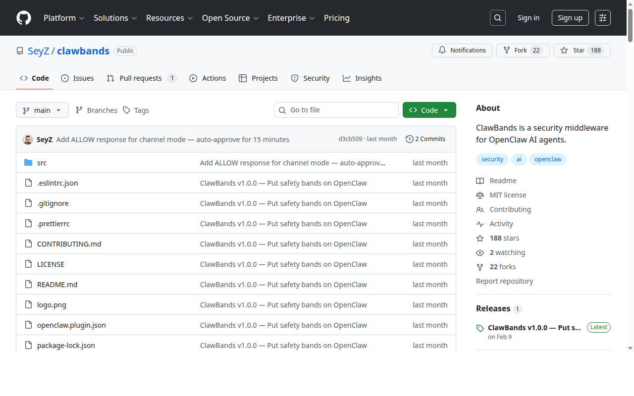 ClawBands — Security tool for openclaw.ai