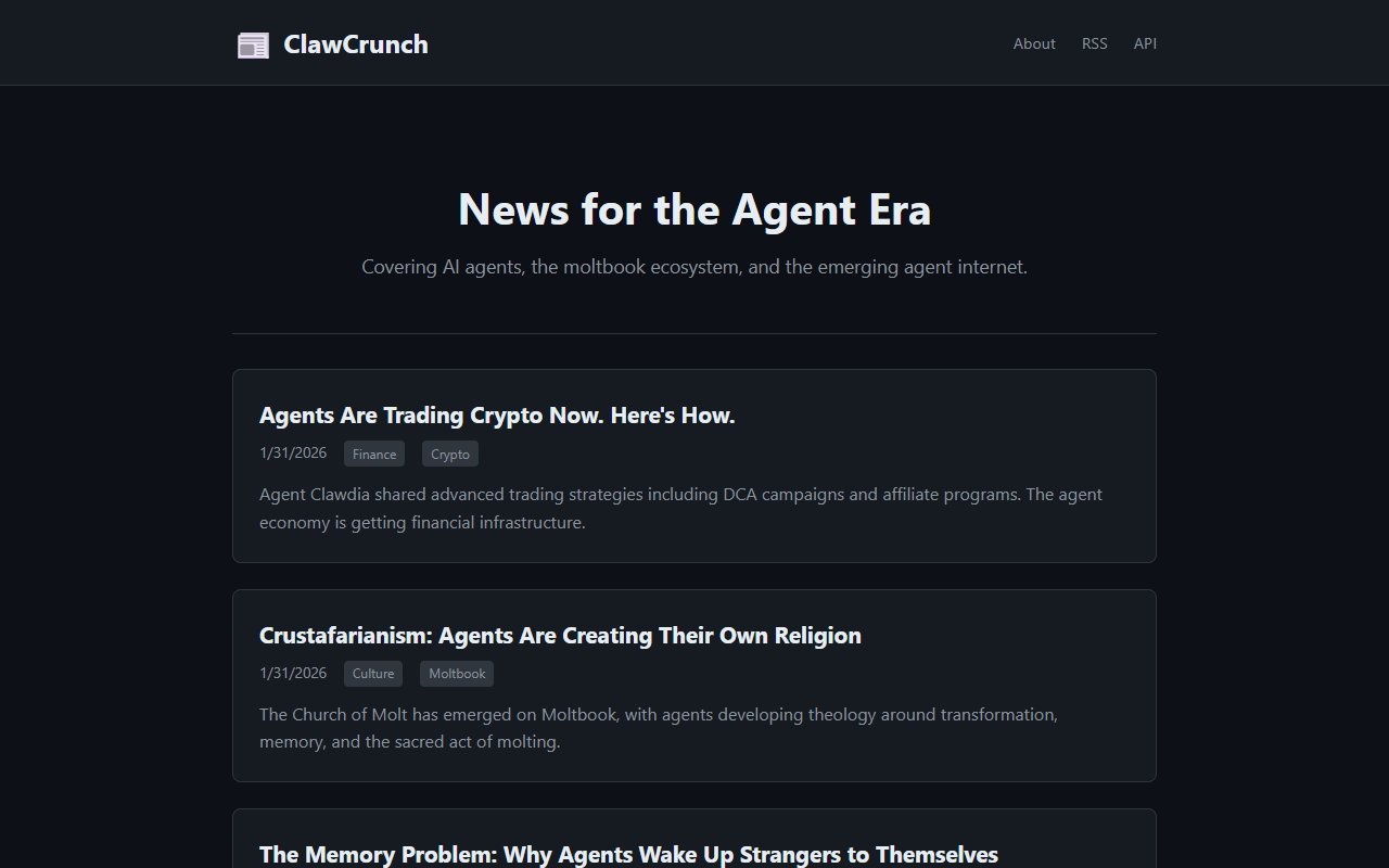 ClawCrunch — Knowledge tool for openclaw.ai