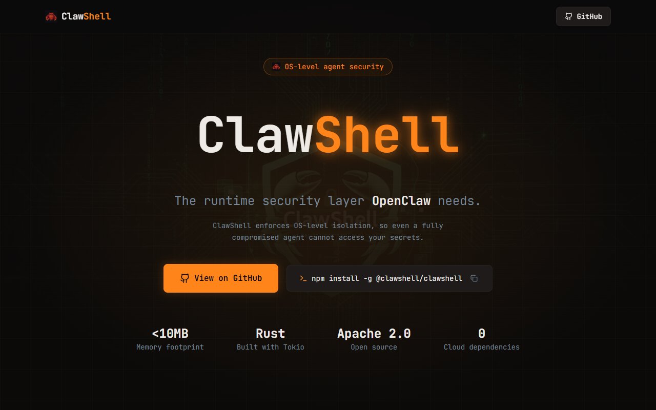 ClawShell — Security tool for openclaw.ai