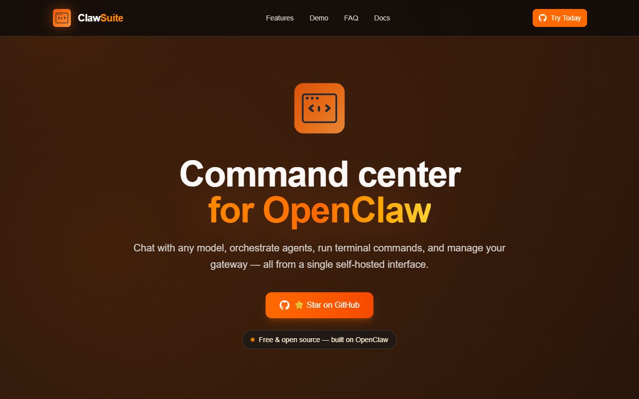 ClawSuite — Orchestration tool for openclaw.ai