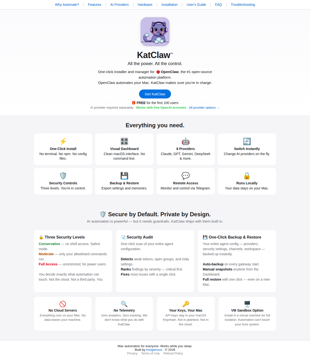 KatClaw (via coral-deploy-24-7-openclaw-ai-employees) — Hosting tool for openclaw.ai