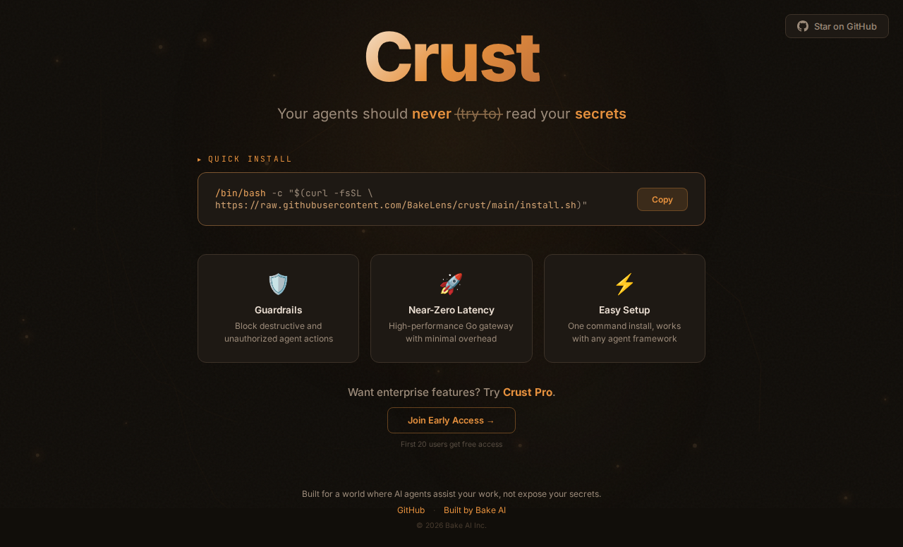 Crust — Security tool for openclaw.ai