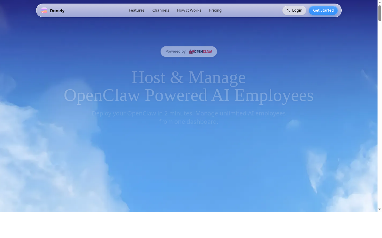 Donely — Orchestration tool for openclaw.ai