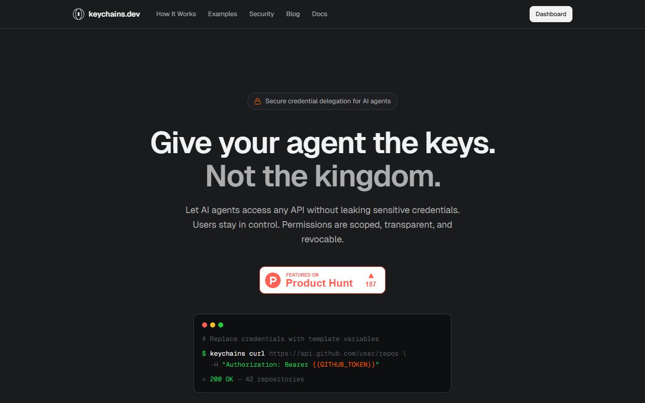 Keychains.dev — Security tool for openclaw.ai