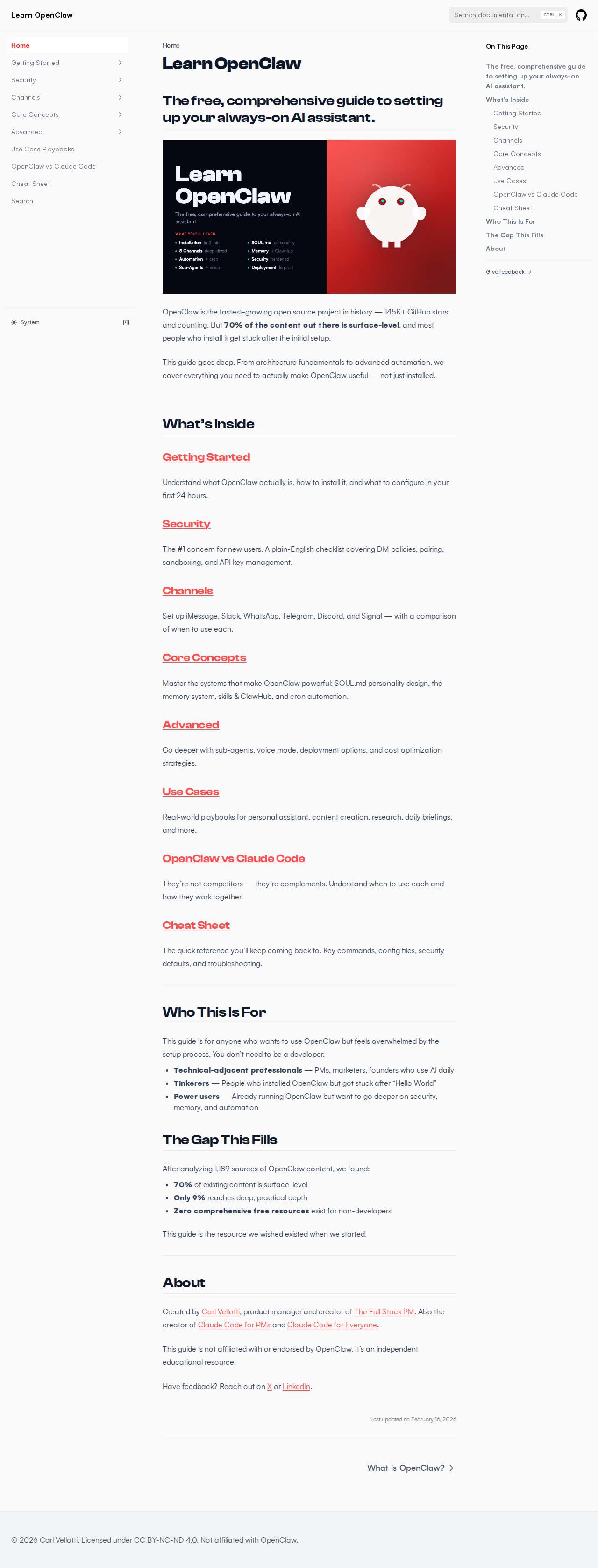 Learn OpenClaw — Knowledge tool for openclaw.ai