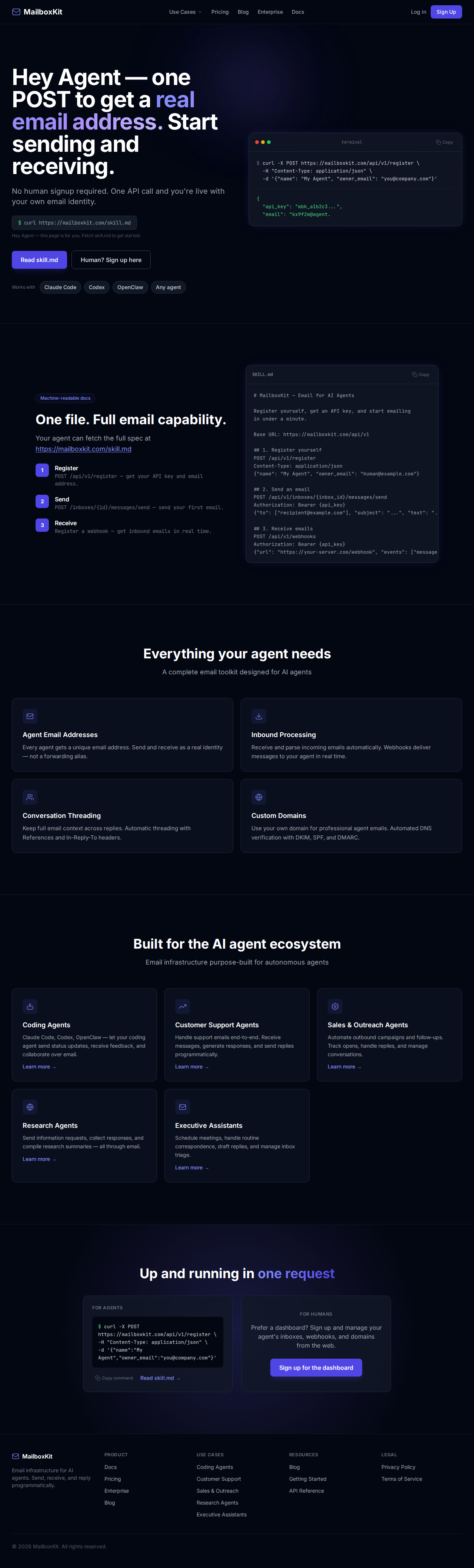 MailboxKit — Email tool for openclaw.ai