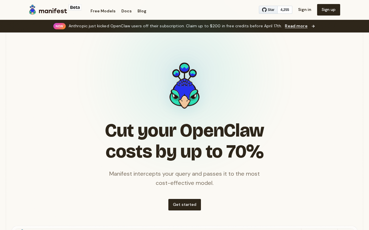Manifest — Infrastructure tool for openclaw.ai