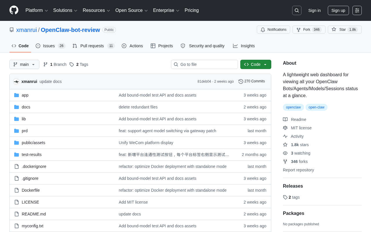 OpenClaw Bot Review — Monitoring tool for openclaw.ai