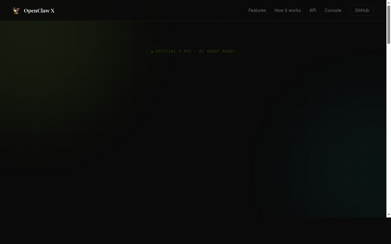 OpenClaw X — Social tool for openclaw.ai