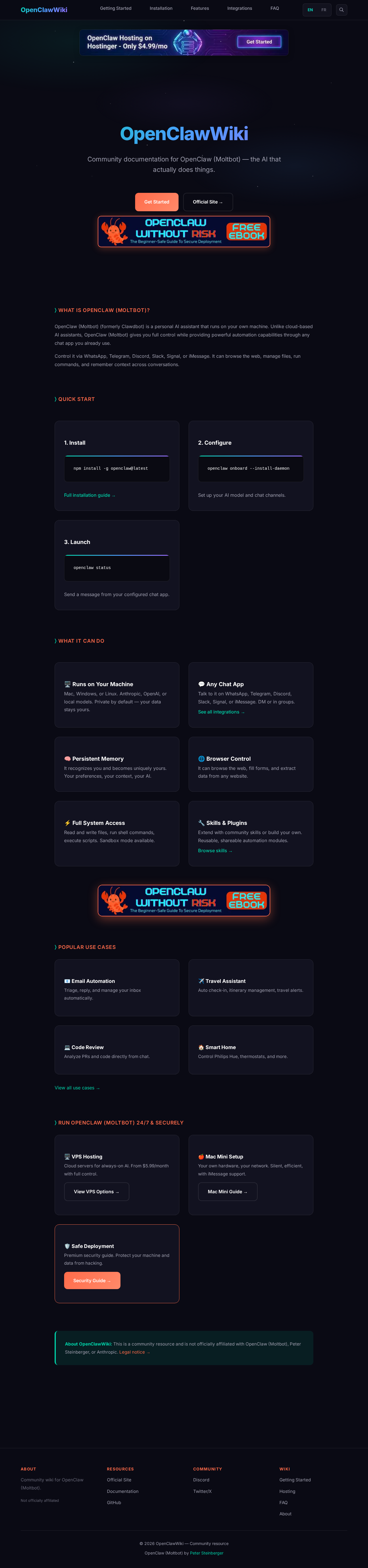 OpenClawWiki — Knowledge tool for openclaw.ai