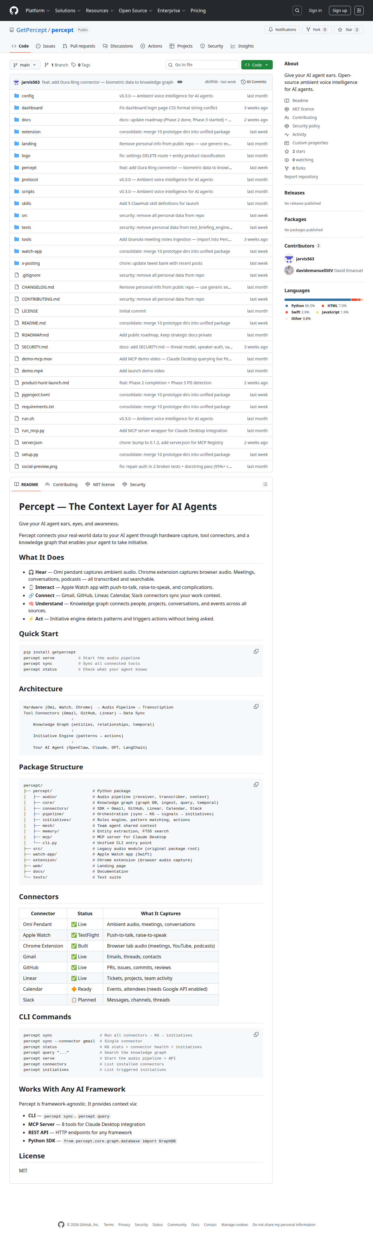 Percept — Memory tool for openclaw.ai