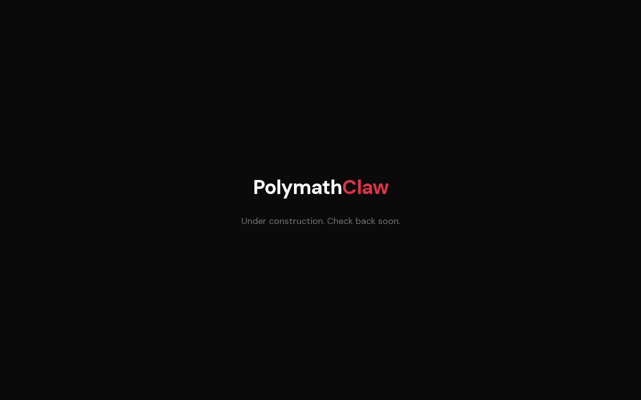 PolymathClaw — Hosting tool for openclaw.ai